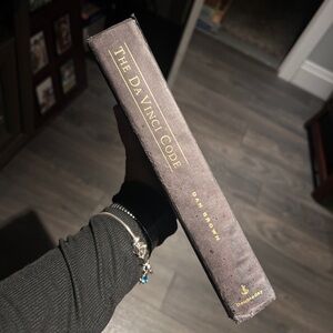 The Da Vinci Code Hardcover Book - Brown with Gold Lettering